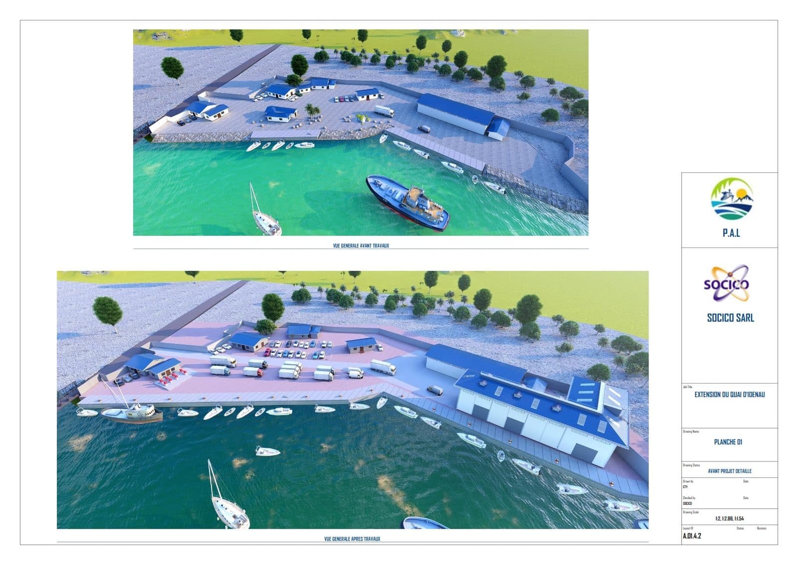 Réhabilitation de la voie d'accès au port de Tiko